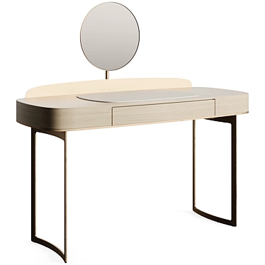 Eforma LYRA ELEGANT Vanity Desk 3D model image 1 