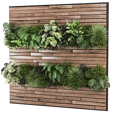 Title: Modern Vertical Garden Set 3D model image 1 