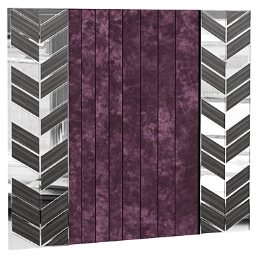 Elegant 3D Model Wall Panel 3D model image 1 