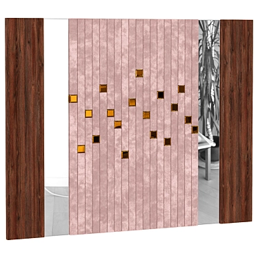 Elegant 3D Wall Panel Decoration 3D model image 1 