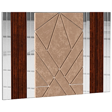 Elegant 3D Decorative Wall Panel 3D model image 1 