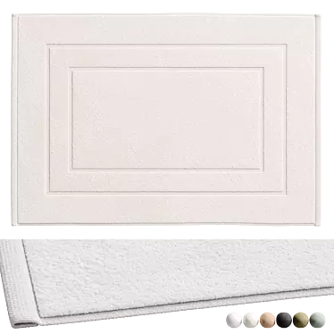 Zara Home Cotton Bath Mat 3D model image 1 