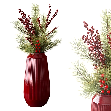 Christmas Bouquet in 3D 3D model image 1 