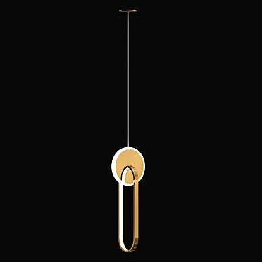 Curly Lamp 2 Suspension Light 3D model image 1 