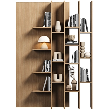 Modular Bookcase Furniture Set 3D model image 1 