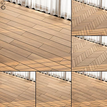 Parquet Tile Wood PBR Material Vol7