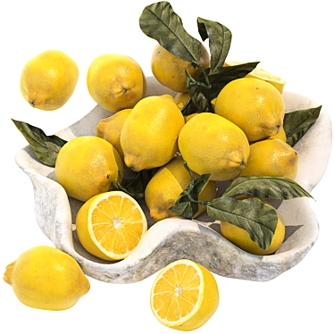 Citrus Sunshine Bowl Display 3D model image 1 