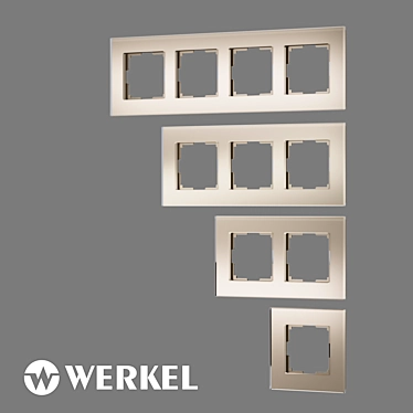 Werkel Senso Tempered Glass Frames 3D model image 1 