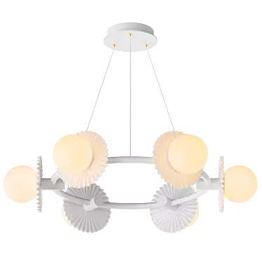 LED Ring Chandeliers GURRA Lampatron 3D model image 1 