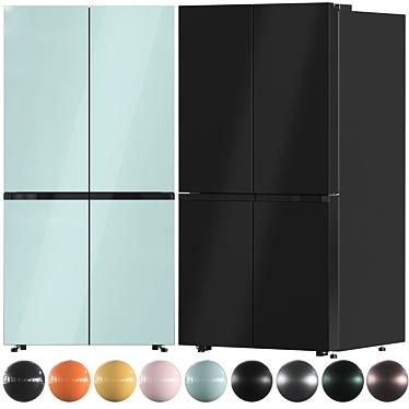 Bespoke Samsung Refrigerator Collection 3D model image 1 