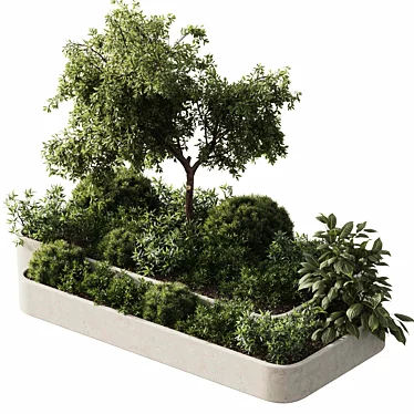 Title: 27-Piece Outdoor Plant Set 3D model image 1 