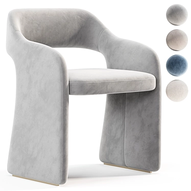 Echo Petite Lounge Chair Modern 3D model image 1 