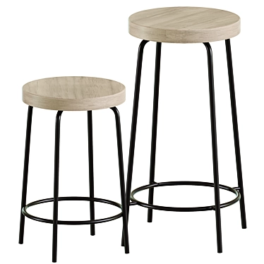 Cayman Collection Counter Stools 3D model image 1 