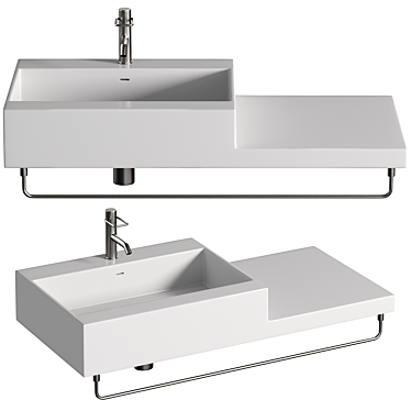 Laufen Living City Wall Mount Sink 3D model image 1 