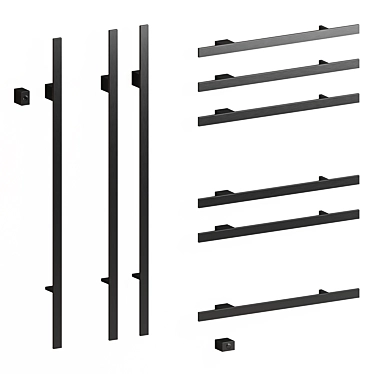 I Ching Towel Rails - Sleek Models 3D model image 1 