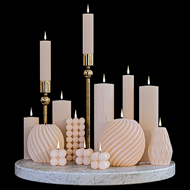 Title: Candle Collection 3D Models 3D model image 1 