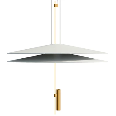 Vibia Flamingo UV-Mapped Pendant Lamp 3D model image 1 