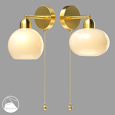 Modern Sconce Pendant Light Fixture 3D model image 1 