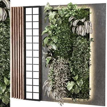 Vertical Garden Set 1150 Eco-Friendly 3D model image 1 