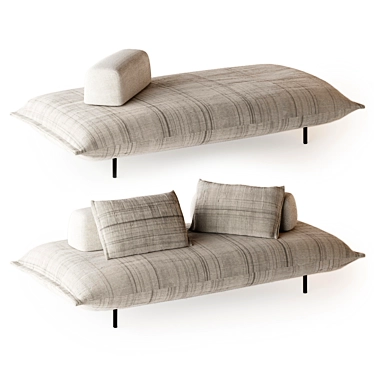 Paola Lenti Pod Sofa Bed 3D model image 1 