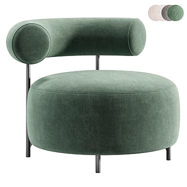 Contemporary Bon Bon Armchair Collection 3D model image 1 