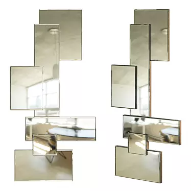 CosmoRelax Mirror Standal: Decorative Mirror Model 3D model image 1 