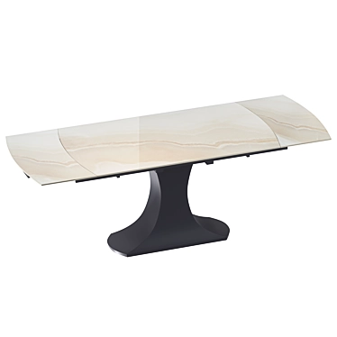 Claudia Foldable Table with Ceramic Countertop 3D model image 1 