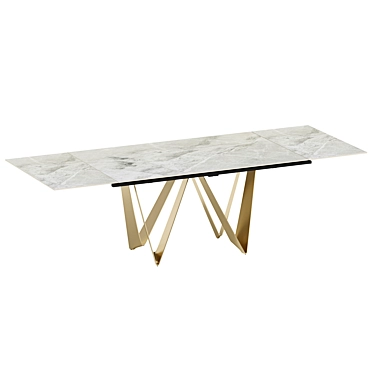 Foldable Ceramic Top Table 3D model image 1 