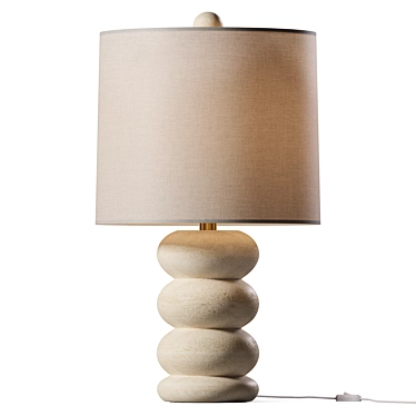 Elegant Modern Noah Table Lamp 3D model image 1 