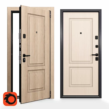 Ultimate Security Door solution 3D model image 1 