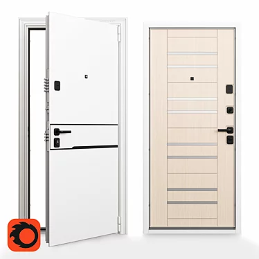 Ultimate Security Door Solution 3D model image 1 