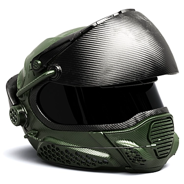 Modern Minimalist Helmet Model 3D model image 1 