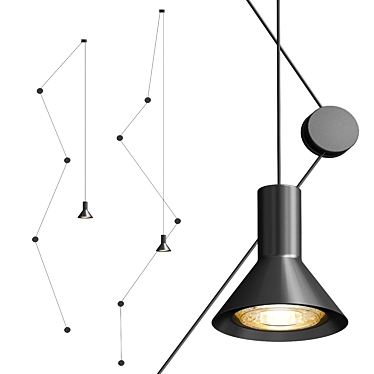 Modern Neuro Pendant Light 3D model image 1 