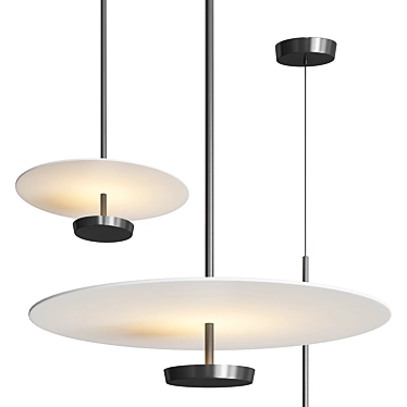 Modern Vibia Flat Pendant Light 3D model image 1 