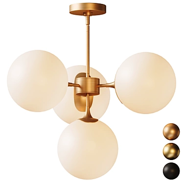 Parisian Chic Pendant Lighting 3D model image 1 