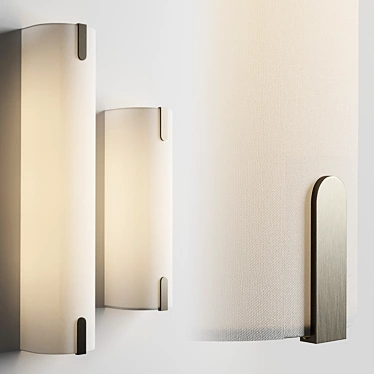 Sleek Modern ELBA Wall Sconce 3D model image 1 