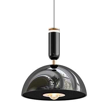 MODERN DESIGN TOFT DOME PENDANT 3D model image 1 