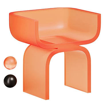 Modern Resin Chair by Poggiolli 3D model image 1 