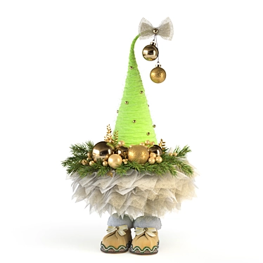 Modern Christmas Tree Decoration 3D model image 1 