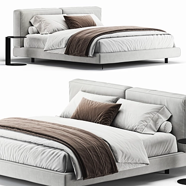 Elegant 2013 Academy Piuma Bed 3D model image 1 