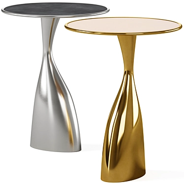 Sleek Spacey Side Table 3D model image 1 