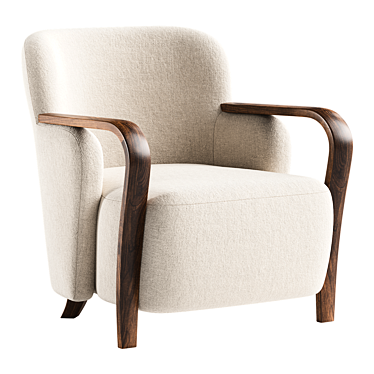 Ambie Walnut Wood Accent Chair by Jake Arnold