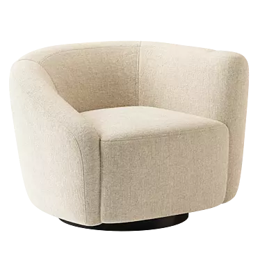 Elegant Swivel Chair Colin 3D model image 1 