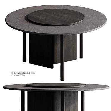 Sleek Modern Dining Table 3D model image 1 