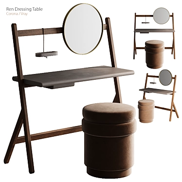 Elegant Ren Dressing Table 3D model image 1 