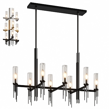 Elegant Torres Chandelier Light Fixture 3D model image 1 