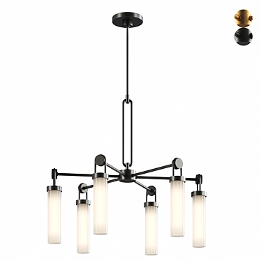 Modern WYNWOOD Chandelier Fixture 3D model image 1 