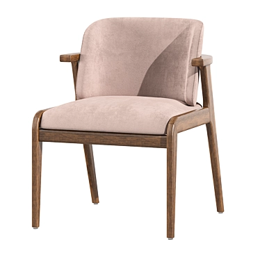 Elegant Nowe Dining Chair 3D model image 1 