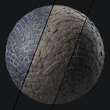 4k Seamless Pavement Texture Set 3D model image 1 