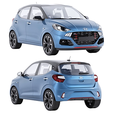 Hyundai i10 3D Model Bundle 3D model image 1 